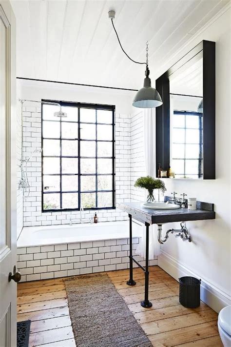 32 Trendy And Chic Industrial Bathroom Vanity Ideas - DigsDigs