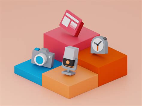 Windows icons 3D by Erfan on Dribbble