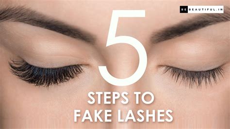 How To Apply Fake Lashes Like A Pro | 5 Step Tutorial For Beginners ...