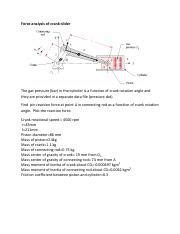 Ch 11 Force analysis Crank slider.pdf - Force analysis of crank-slider ...