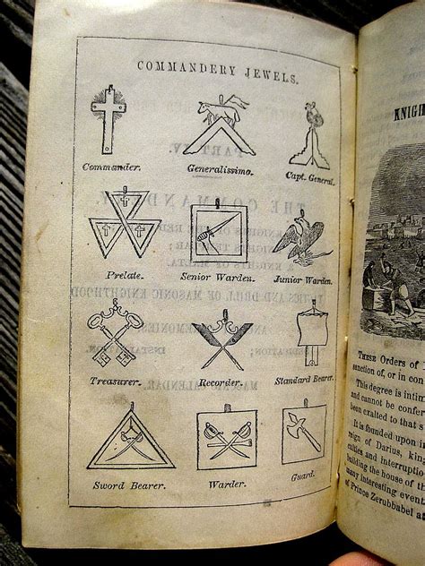 1868 FREEMASONRY SECRET RITUALS Masonic KNIGHTS TEMPLAR Antique OCCULT Leather | eBay