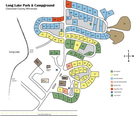 Layout Map - Long Lake Park & Campground