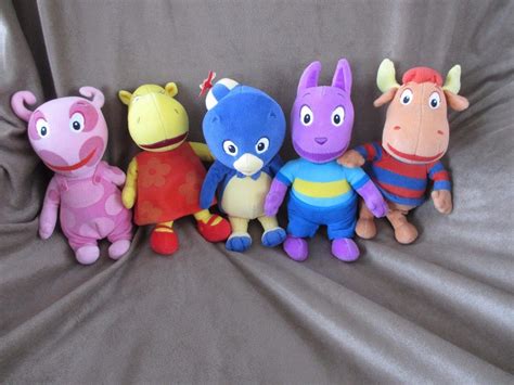 Backyardigans Plush Complete Set of 5 Austin Uniqua Tasha Pablo Tyrone TY Beanie | #1845614457