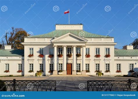 Belvedere Palace in Warsaw (Poland) Stock Image - Image of president, polska: 51177063