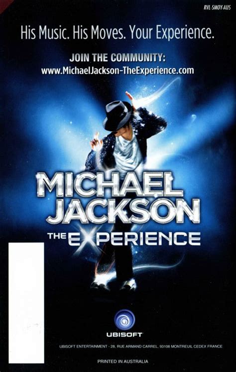 Michael Jackson: The Experience (2010) Wii box cover art - MobyGames