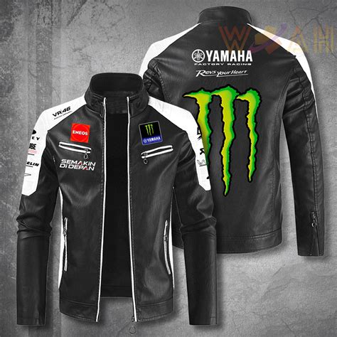 Yamaha Racing 3D Leather Jacket - WoahTee