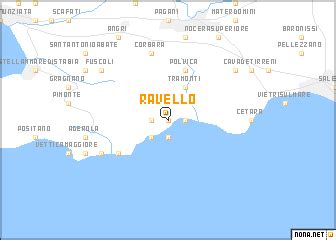 Ravello (Italy) map - nona.net