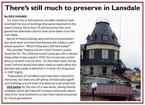 Saving Historical Lansdale - Lansdale Historical Society