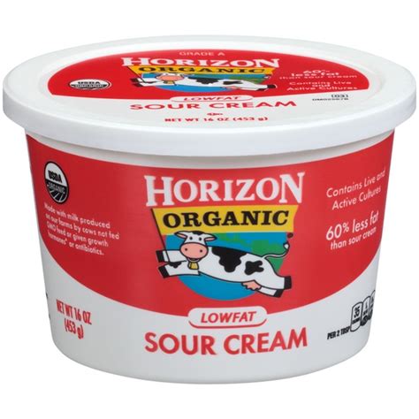 Horizon Organic Lowfat Sour Cream (16 oz) from Schnucks - Instacart