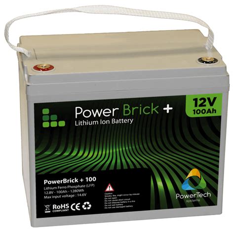 PowerBrick 100Ah - 12V Lithium-Ion Battery pack - 12V LiFePO4 battery