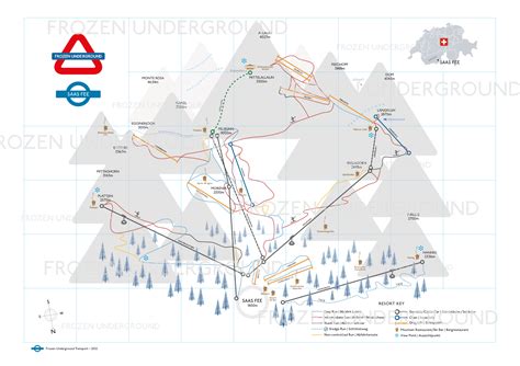 Saas Fee Piste Map