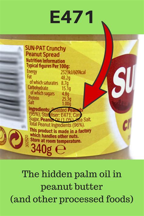 A Green and Rosie Life: E471 - the hidden palm oil in peanut butter