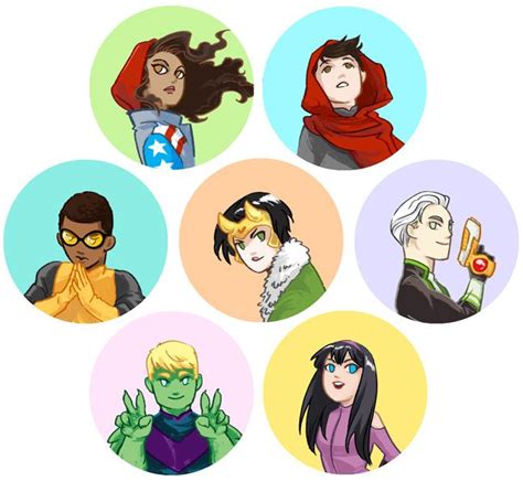 Young Avengers by beanclam.deviantart.com on @DeviantArt Marvel Fan Art, Marvel Dc Comics ...