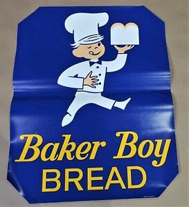 LARGE VINTAGE SHOP STICKER BAKER BOY BREAD SELEX DECAL 58.5cm x 45cm | eBay