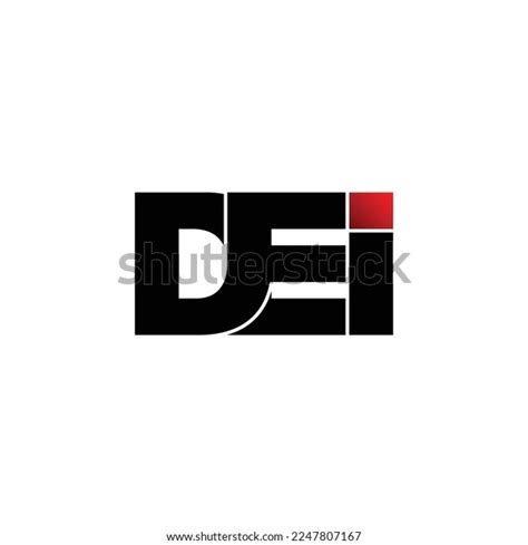 Dei Letter Monogram Logo Design Vector Stock Vector (Royalty Free ...