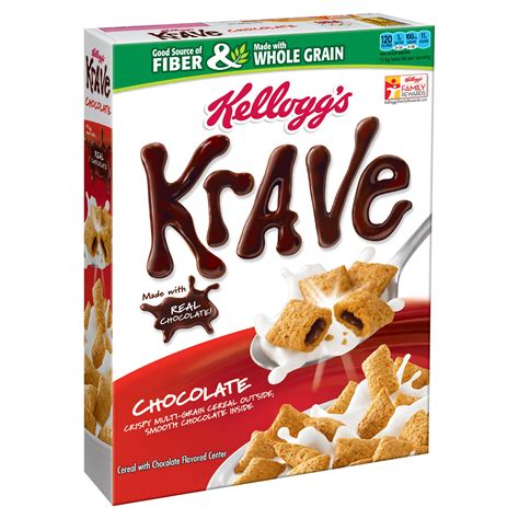 Amazon.com: Kellogg's Krave Breakfast Cereal in a Cup, Chocolate, Good Source of Fiber, Bulk ...