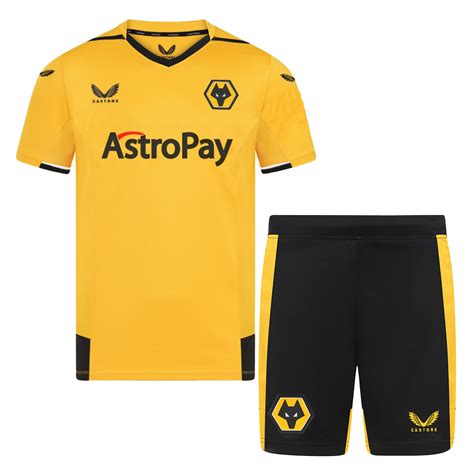 Wolverhampton Wanderers Home Kit 2022/23 By Adidas Kids | Gogoalshop