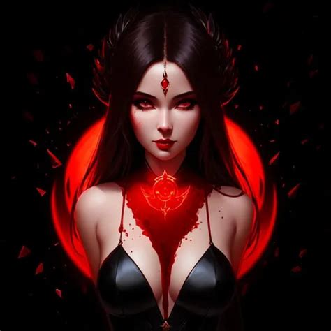 evil goddess of blood, illustration, artstation, dyn...