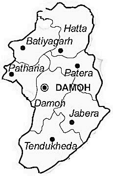 Damoh District | Damoh District Map