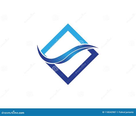 Wave logo design template stock vector. Illustration of stream - 118542987