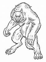 Halloween Werewolf Coloring Pages sketch template