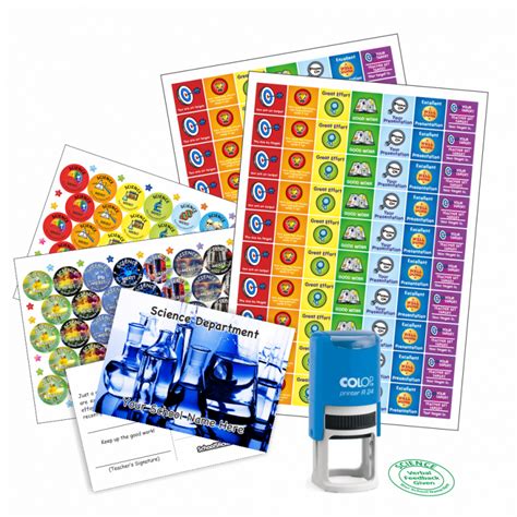 Science Teacher Bundle Pack - Stickers, Postcards, Stampers