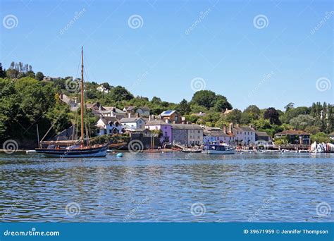 Dittisham, Devon stock image. Image of meadow, yacht - 39671959