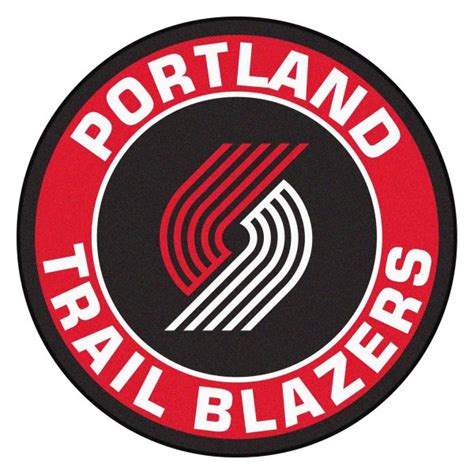 FanMats® 18850 - Portland Trail Blazers 27" Dia Nylon Face Floor Mat ...