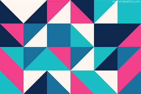 Seamless geometric shapes pattern - PSDgraphics