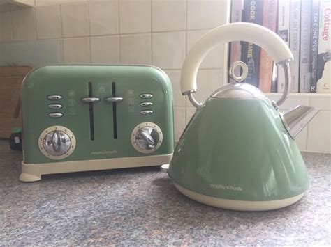 Morphy Richards Accents Sage Green Kettle and Toaster | in Chacewater, Cornwall | Gumtree