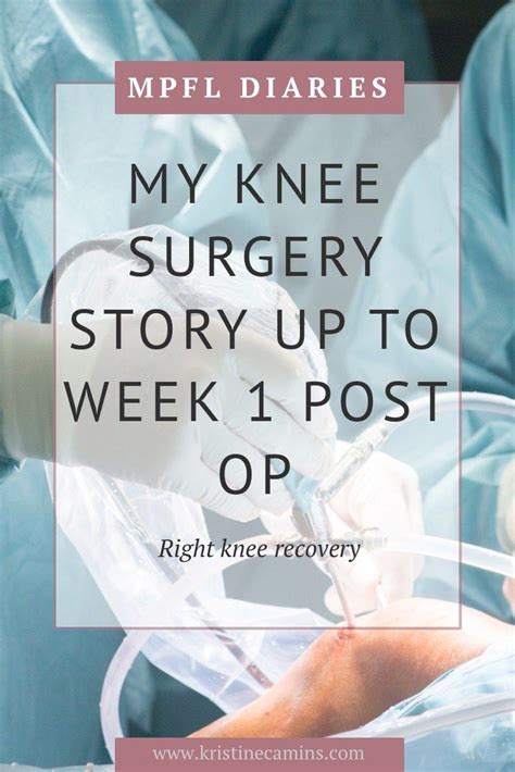 MPFL Reconstruction Recovery - Surgery Day to Week 1 Post Op | Knee ...