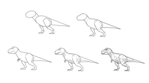 How To Draw A Real Dinosaur - Waypush7