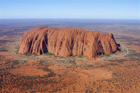 Aerial View of Uluru (Ayers Rock) Editorial Image - Image of rock, nature: 34710920