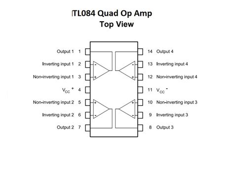 TL084 Quad Op-Amp - ProtoSupplies