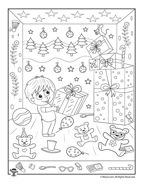 Christmas Hidden Pictures Printable