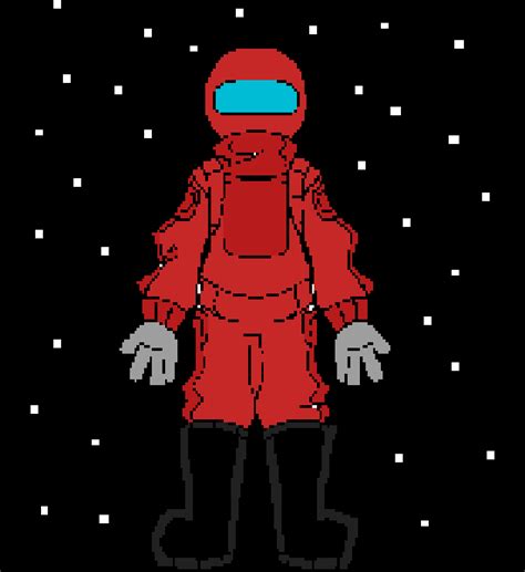 Pixilart - Among Us Red Character by Starman105