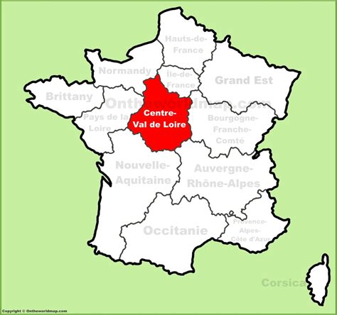 Centre-Val de Loire location on the France map