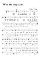 Tu Cong Phung - May ngan - Free Downloadable Sheet Music