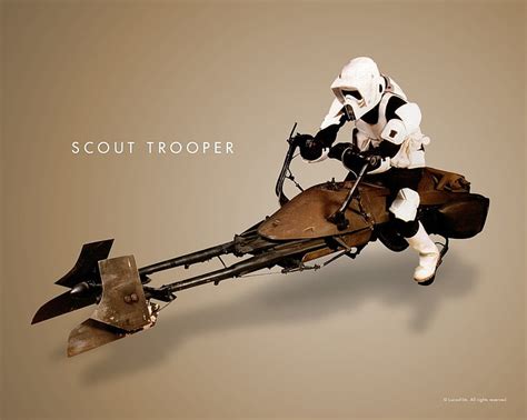 HD wallpaper: Star Wars, Scout Trooper, Speeder Bike | Wallpaper Flare