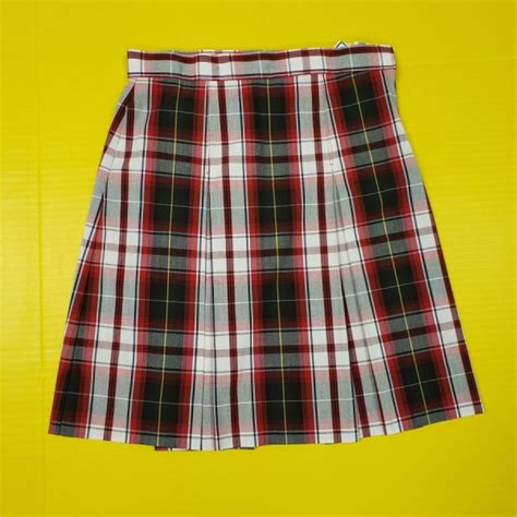 CALVARY Baptist Academy Plaid Skirt Model 34 - Sports World