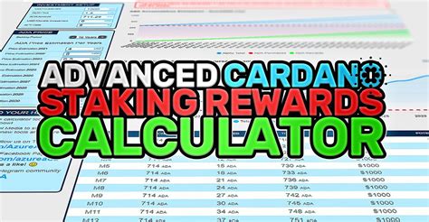 Dynamic Staking Reward Calculator - General Discussions - Cardano Forum