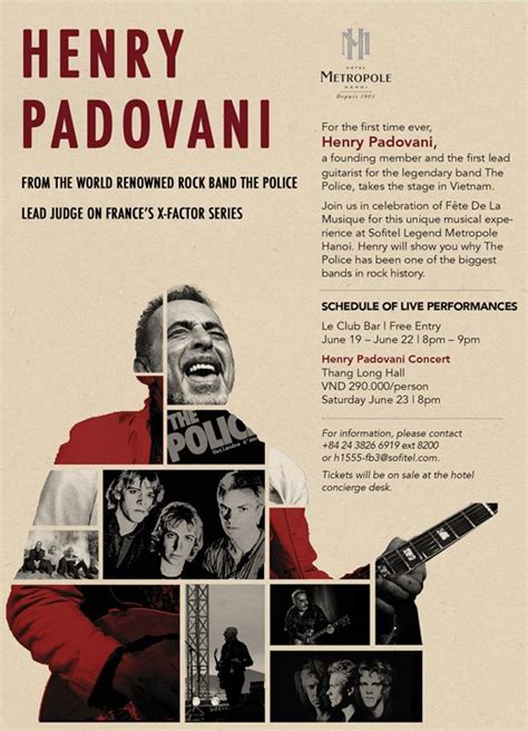 Legendary Guitarist Henry Padovani Performs at Metropole Hanoi - Hanoi ...