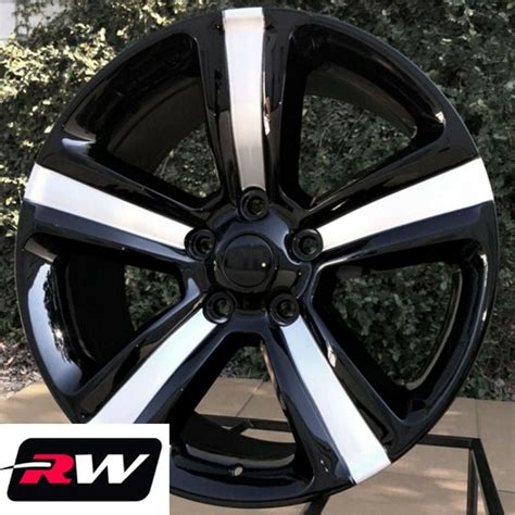 20 inch 20 x9" Wheels for Dodge Ram 1500 Black Silver 2013-2017 Ram 1500 Rims