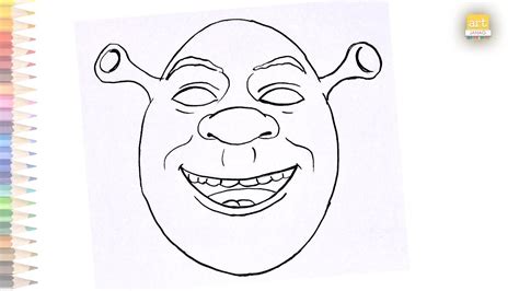 Shrek Face Drawing