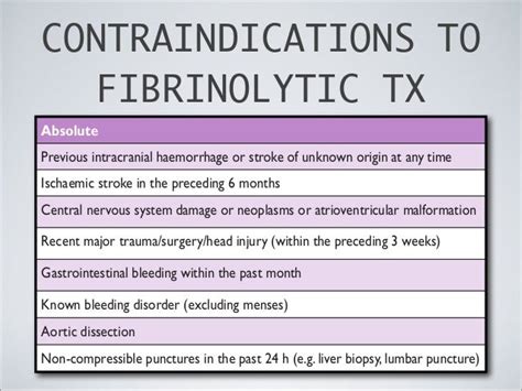 Fibrinolytic Therapy