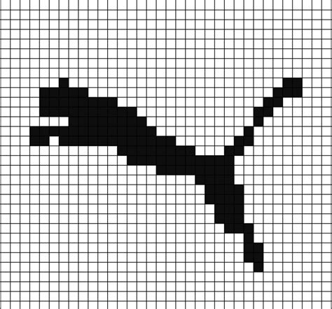 A pixel art template of the Puma logo from 1980 to now (2022). Will continue to be present in ...