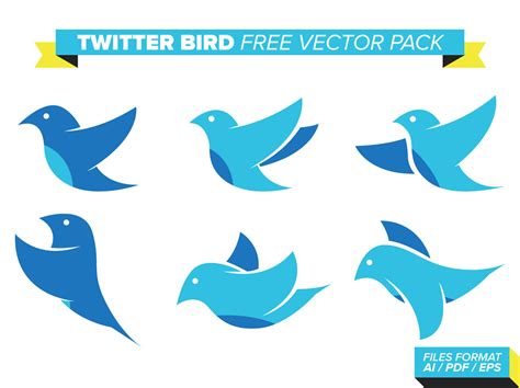 Twitter Bird Free Vector Pack Vector Art & Graphics | freevector.com