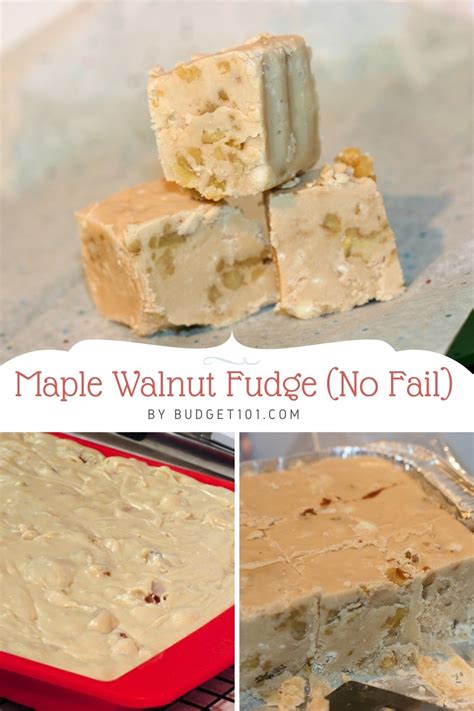 New England Maple Walnut Fudge - No Fail Recipe