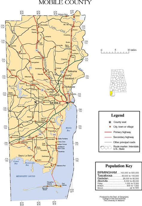 Maps of Mobile County