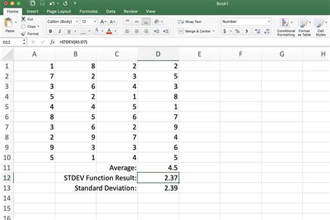 Come utilizzare le funzioni DEV.ST e DEV.ST in Excel - TWCB (IT)